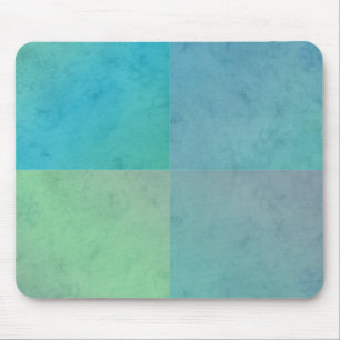 Turquoise Groen Watercolor Geometrisch Patroon Kun Muismat