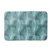 Turquoise Groen Waterverf Tropisch blad Badmat (Voorkant)