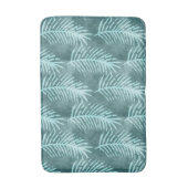Turquoise Groen Waterverf Tropisch blad Badmat (Voorkant Verticaal)