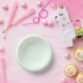 Turquoise Groen Zacht Bord Wit Pastel Effen Kleur (Feest)