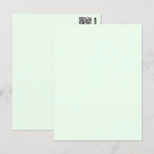 Turquoise Groen Zacht Bord Wit Pastel Effen Kleur Briefkaart