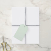 Turquoise Groen Zacht Bord Wit Pastel Effen Kleur Cadeaulabel (Met Touw)