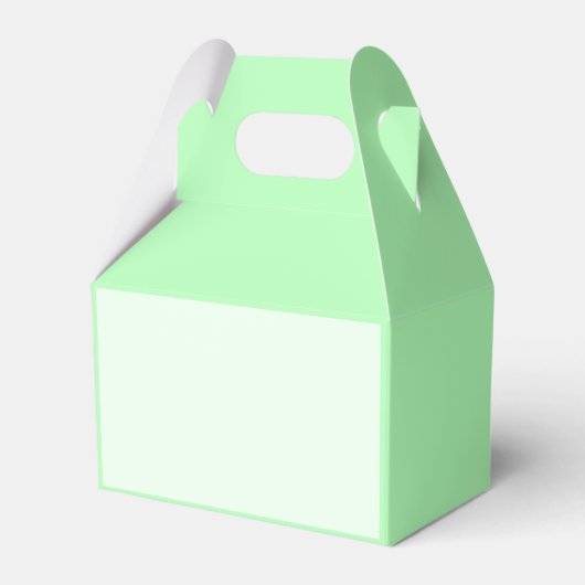 Turquoise Groen Zachte Bleke Witte Pastel Effen Kl Bedankdoosjes (Voorkant Zijde)