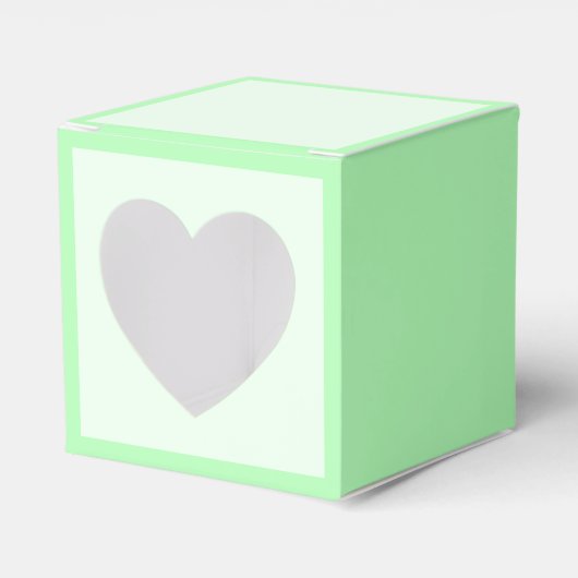 Turquoise Groen Zachte Bleke Witte Pastel Effen Kl Bedankdoosjes (Voorkant Zijde)