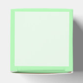 Turquoise Groen Zachte Bleke Witte Pastel Effen Kl Bedankdoosjes (Bovenkant)