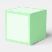 Turquoise Groen Zachte Bleke Witte Pastel Effen Kl Bedankdoosjes (Achterkant)