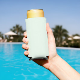 Turquoise Groen Zachte Bleke Witte Pastel Effen Kl Seltzer Blikjeskoeler