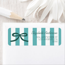 Turquoise Groene Afstuderen Etiket