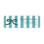 Turquoise Groene Afstuderen Etiket (Voorkant)