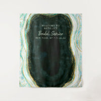 Turquoise Groene Agate Bruiloftsshower Foto Prop A