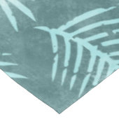 Turquoise groene aquarel tropisch blad tafelkleed (Gekanteld)