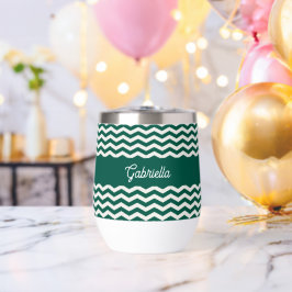 Turquoise groene Chevron zigzag streeppatroon naam