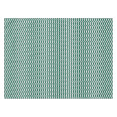 Turquoise groene Chevron zigzag streeppatroon Tafelkleed (Voorkant (Horizontaal))