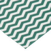 Turquoise groene Chevron zigzag streeppatroon Tafelkleed (Gekanteld)