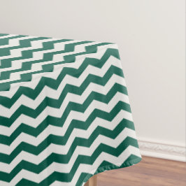 Turquoise groene Chevron zigzag streeppatroon Tafelkleed