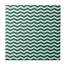 Turquoise groene Chevron zigzag streeppatroon