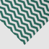 Turquoise groene Chevron zigzag streeppatroon Tissuepapier (Detail)