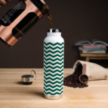 Turquoise groene Chevron zigzag streeppatroon