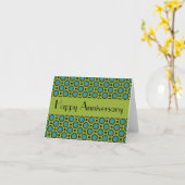 turquoise groene cirkels kaart (Gele Bloem)