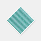 Turquoise Groene Glitter Horizontale Strepen Servet (Hoek)
