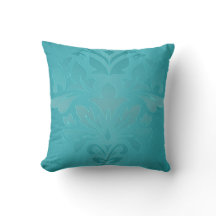 Turquoise Grunge Damask