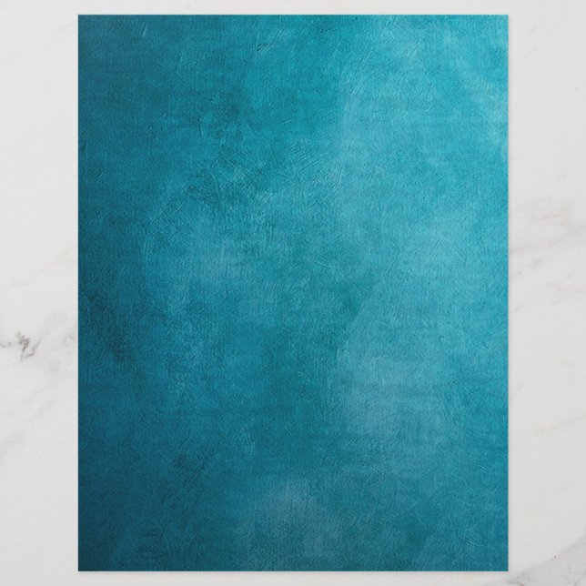 Turquoise Grunge Scrapbooking Craft Paper