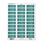 Turquoise grunge textuur etiket (Full Sheet)