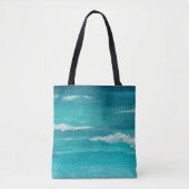 Turquoise Gulf Waters Art Shopping Tote Bag (Voorkant)