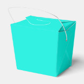 Turquoise Haal voordeel uit de voordeur Bedankdoosjes (Achterkant)