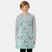 Turquoise Happy Easter Bunny en eieren Schort (Gedragen)