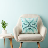 Turquoise Harmonie – Artistieke Dekbedovertrek Kussen (Stoel)