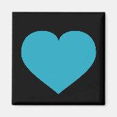 Turquoise hart magneet (Voorkant)