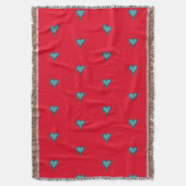 Turquoise Hart & Pijl Deken (Voorkant Verticaal)