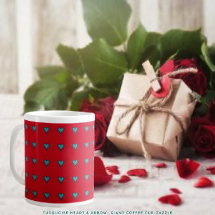 Turquoise Hart & Pijl Grote Koffiekop