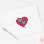 Turquoise Hart & Pijl Hart Sticker (Envelop)