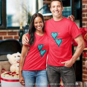 Turquoise Hart & Pijl T-shirt