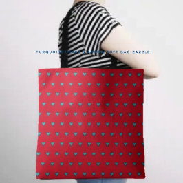 Turquoise Hart & Pijl Tote Bag