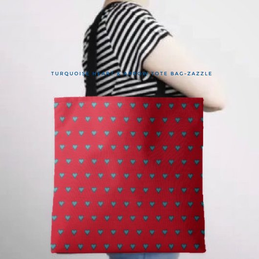 Turquoise Hart & Pijl Tote Bag