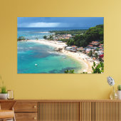 Turquoise Haven of Morro de São Paulo Canvas Afdruk (Insitu (Woonkamer))