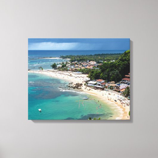 Turquoise Haven of Morro de São Paulo Canvas Afdruk (Voorkant)