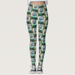 Turquoise Hawaii Boeddha Patroon Vrede Tropisch Leggings<br><div class="desc">"Vrede." Ik ontdekte gelukkig dit Aziatische Boeddha-beeld in een weelderige Hawaïaanse tuinomgeving, die rust en eenzaamheid uitstraalt. Krijg "zen" met je training, doe boodschappen, of hang gewoon rond in deze stijlvolle, leuke foto-leggings. Zo uniek, je hoeft je nooit zorgen te maken over copycats! Voeg een stevige zwarte top toe voor...</div>