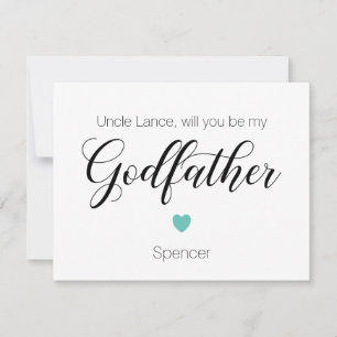 Turquoise Heart, word jij mijn godvaders voorstel? Kaart