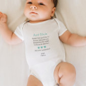 Turquoise Hearts, zal je mijn god zijn Romper