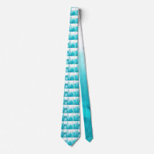 Turquoise heren stropdas
