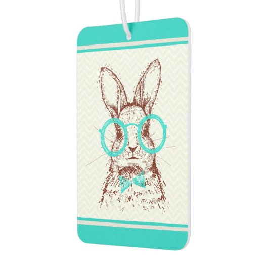Turquoise Hipster Easter Bunny | FEESTDAGEN Luchtverfrisser (Links)