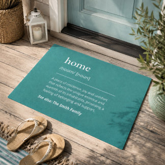 Turquoise Home Kust Strandhuis Familie Decoratie Deurmat