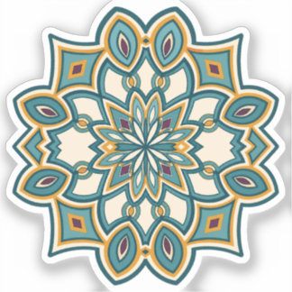Turquoise Horizon Sticker