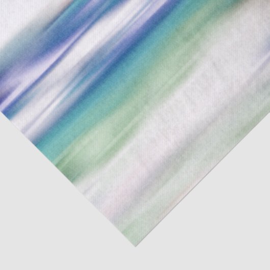 Turquoise horizon tissuepapier (Detail)