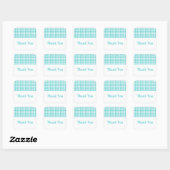 Turquoise Houndstooth Hartelijk dank, Stickers (Vel)