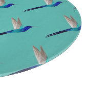 Turquoise Hummingbird Cutting Board Snijplank (Hoek)